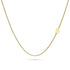 Bold Alphabet Letter Initial Charm Necklace in Gold Tone
